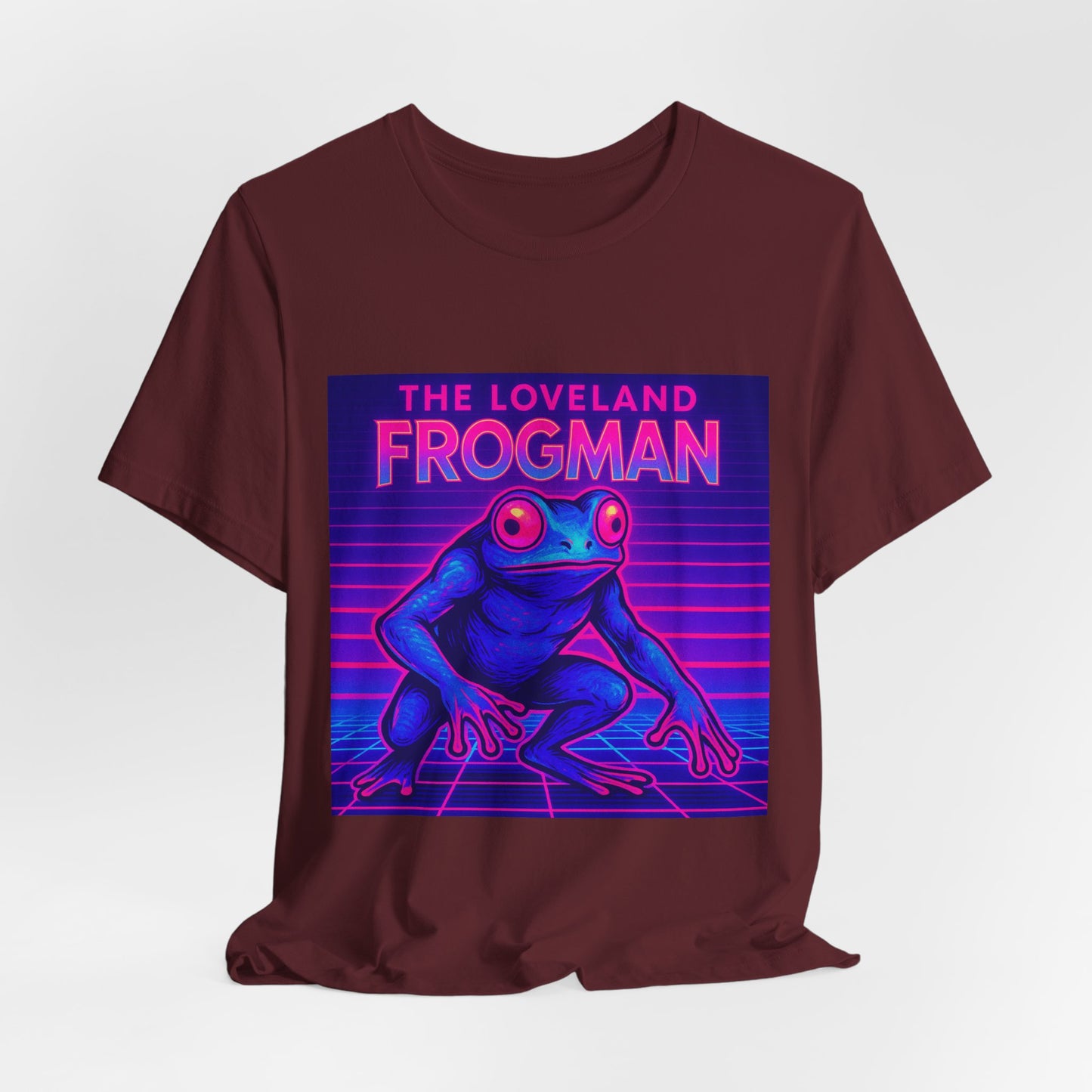 The Loveland Frogman Tee — Retro Neon Frog Graphic T-Shirt
