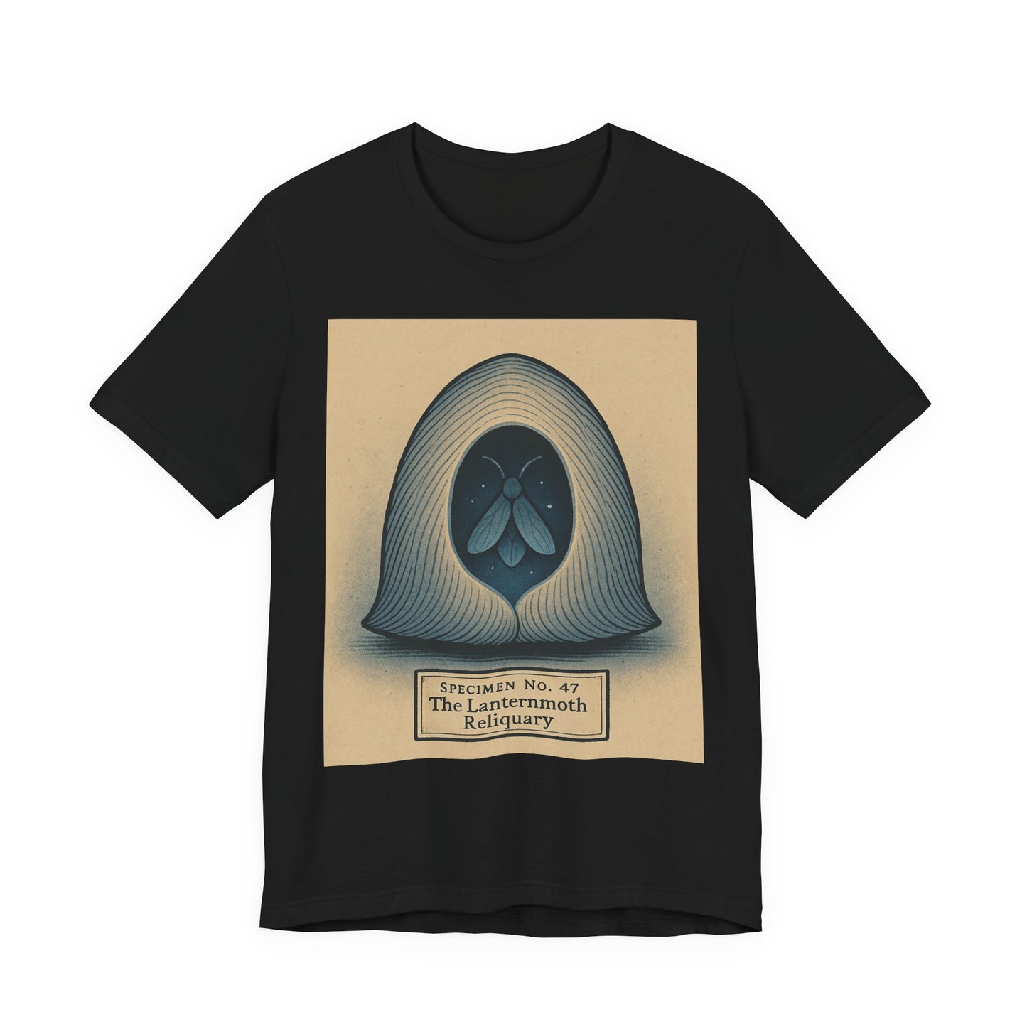 “Specimen No. 47 The Laternmoth Reliquary” Graphic T‑Shirt