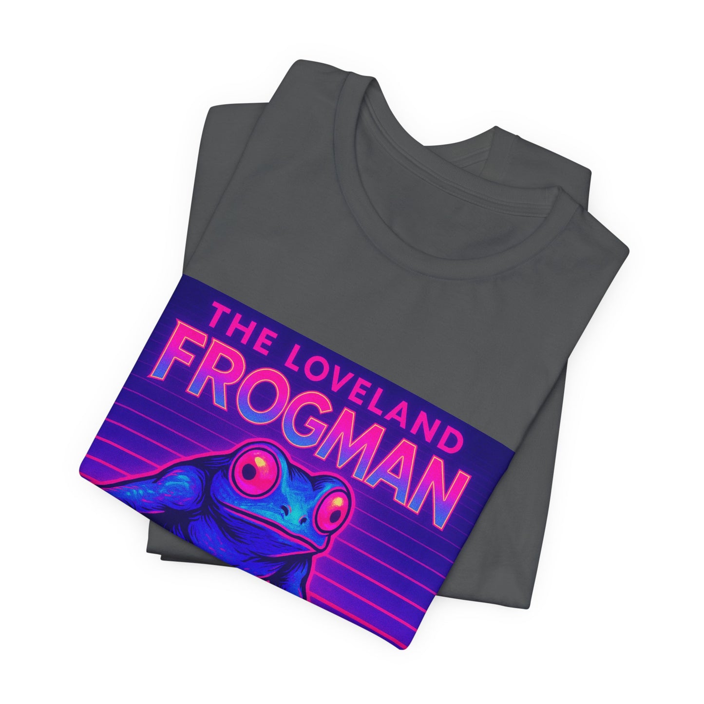 The Loveland Frogman Tee — Retro Neon Frog Graphic T-Shirt