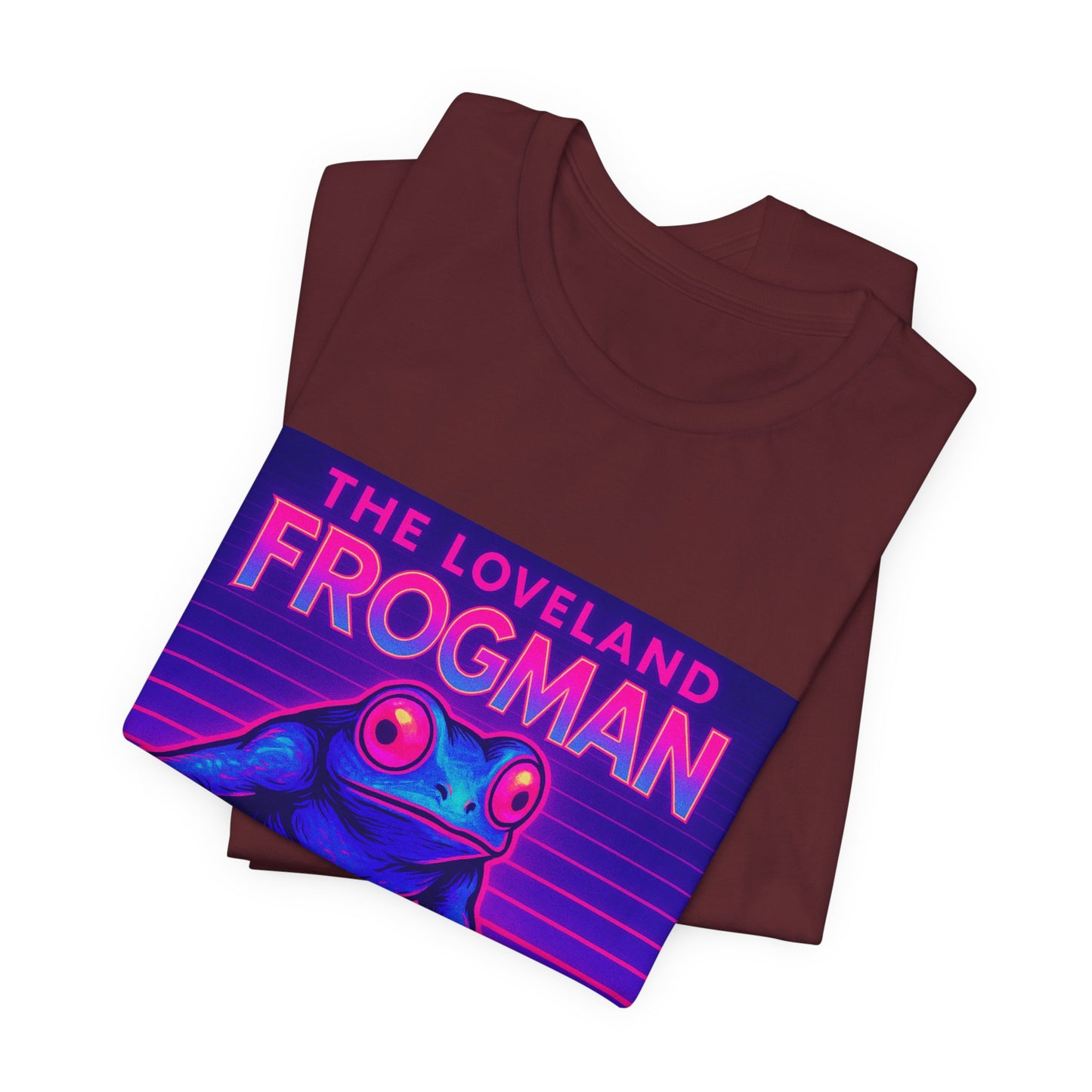 The Loveland Frogman Tee — Retro Neon Frog Graphic T-Shirt
