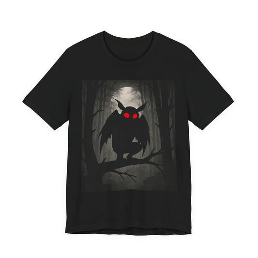 Owl Night Tee — Spooky Red-Eyed Owl Forest T-Shirt