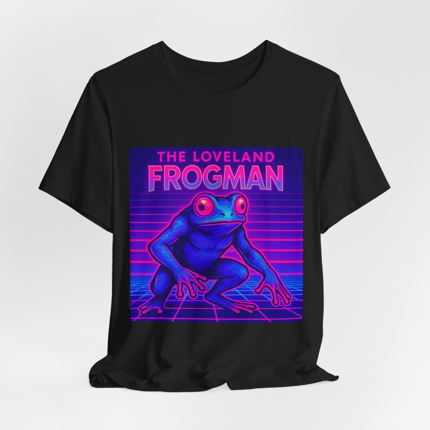The Loveland Frogman Tee — Retro Neon Frog Graphic T-Shirt