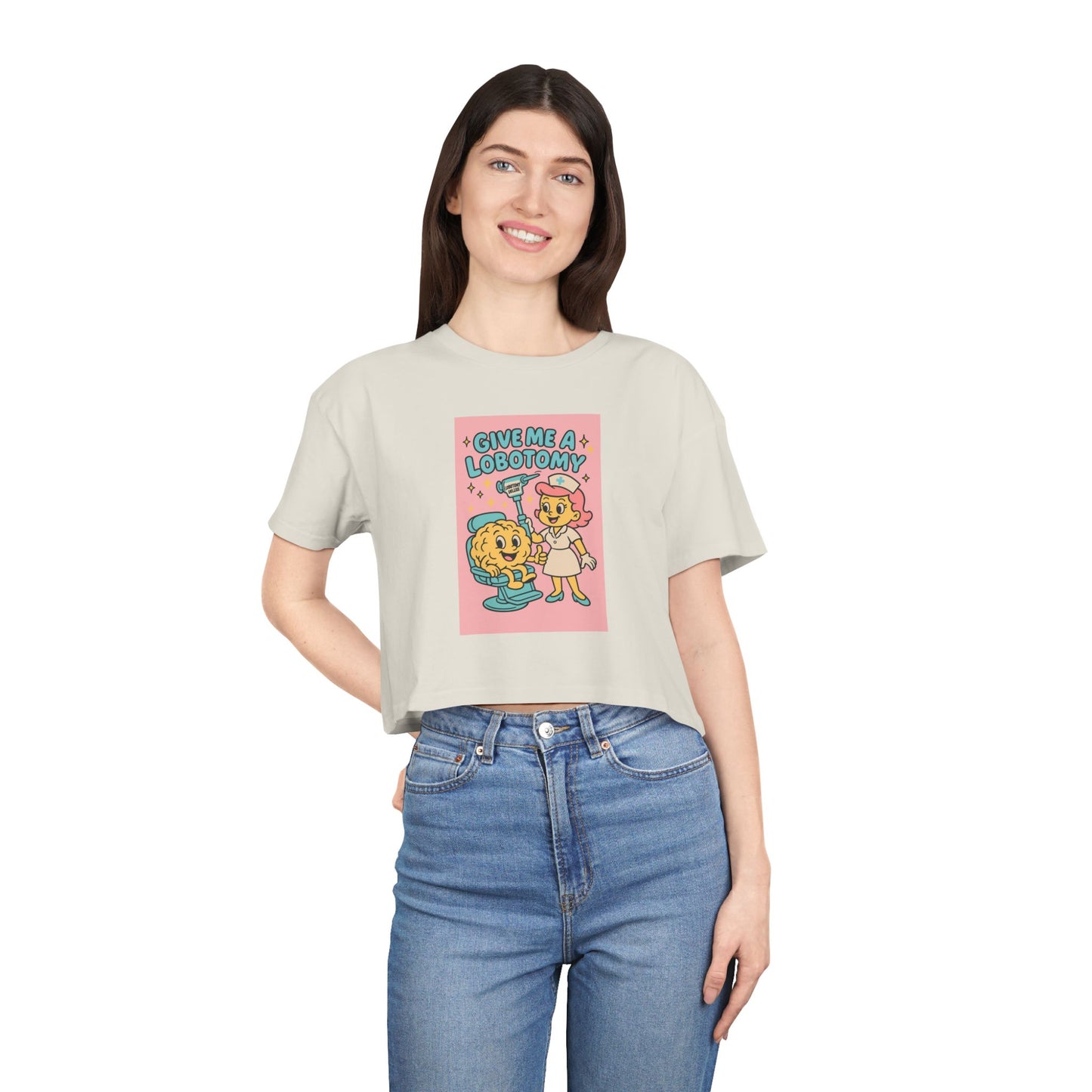 'Give Me a Lobotomy' Cute Retro Girl Graphic Top