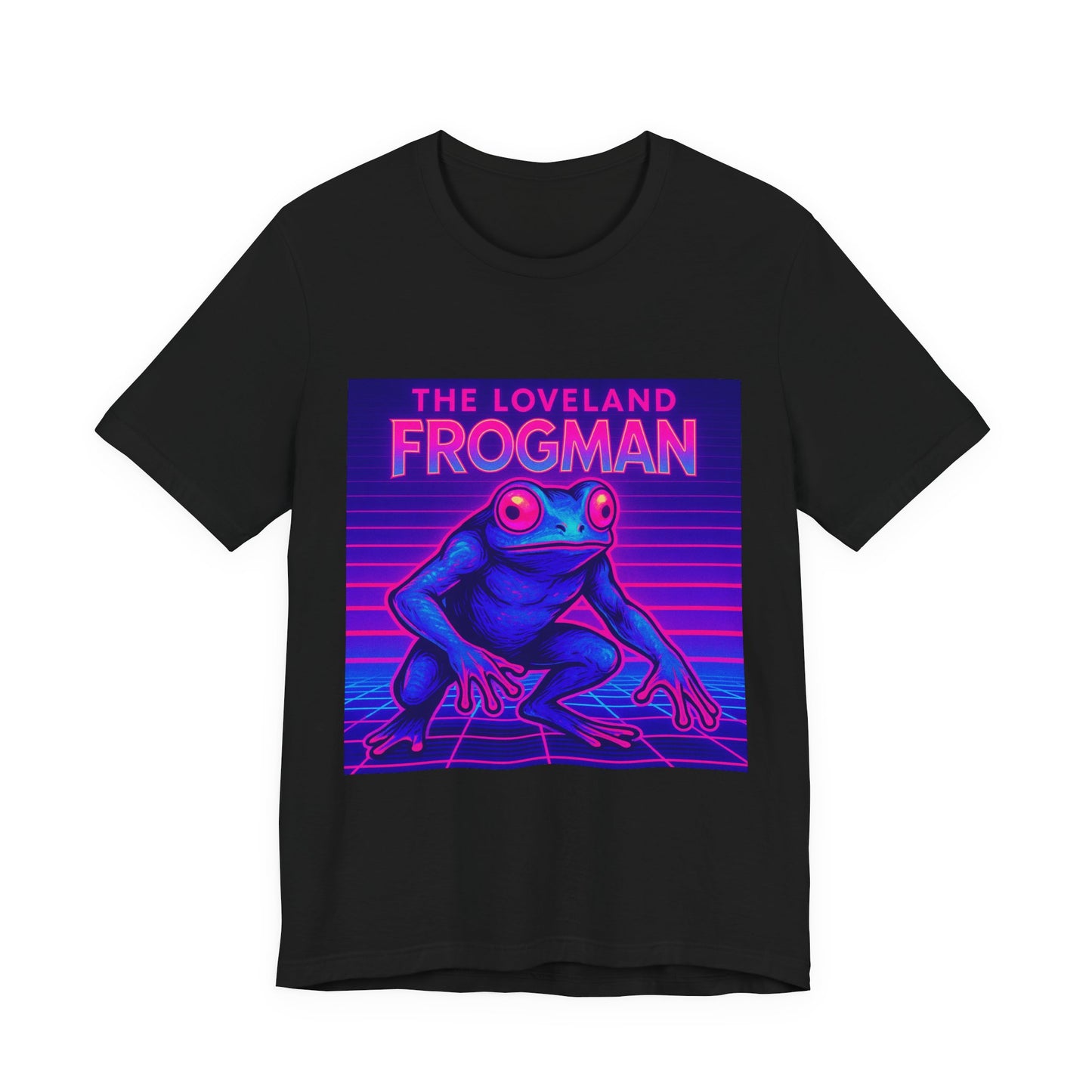 The Loveland Frogman Tee — Retro Neon Frog Graphic T-Shirt