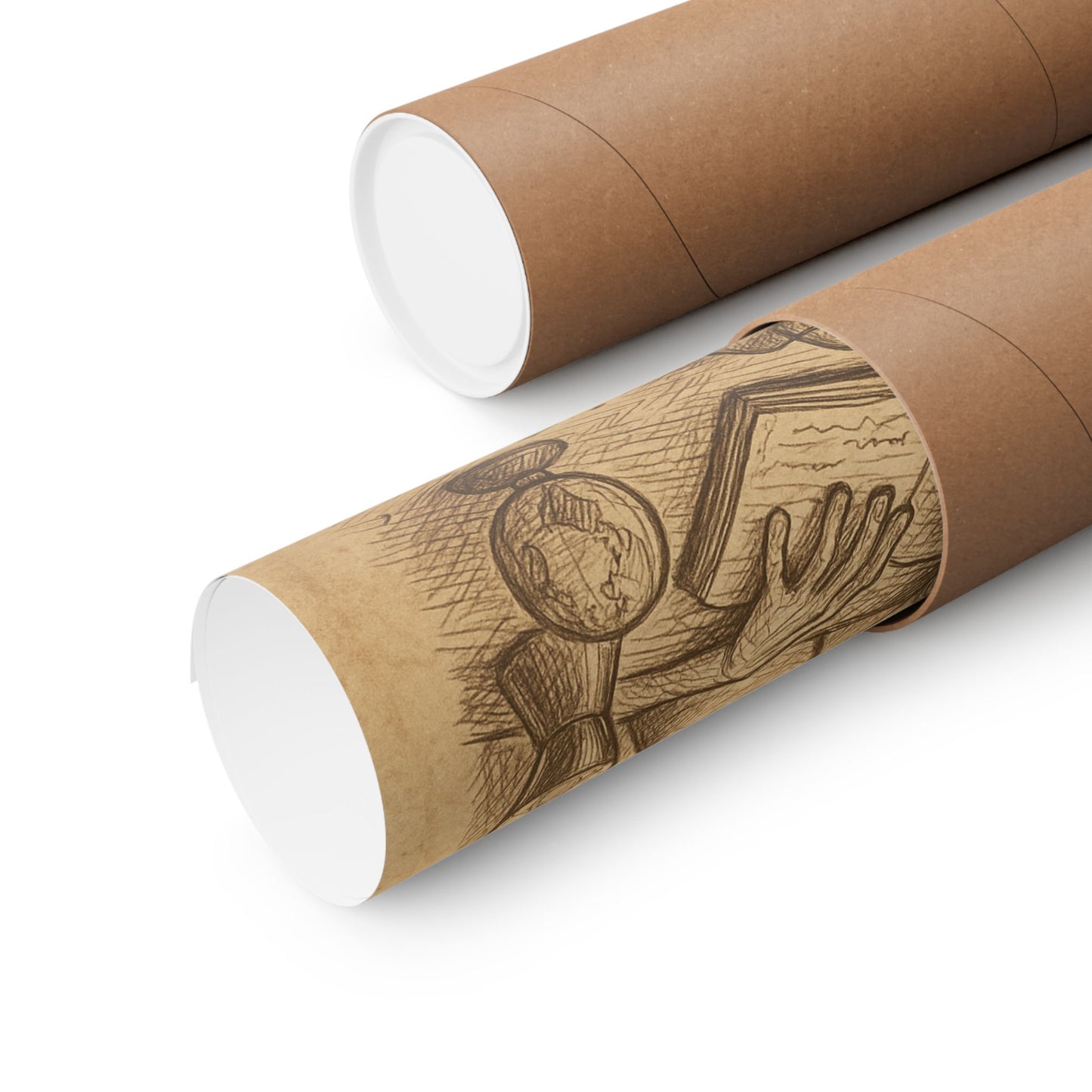 Humans Are Weird Matte Vertical Poster — Alien Illustration Art Print