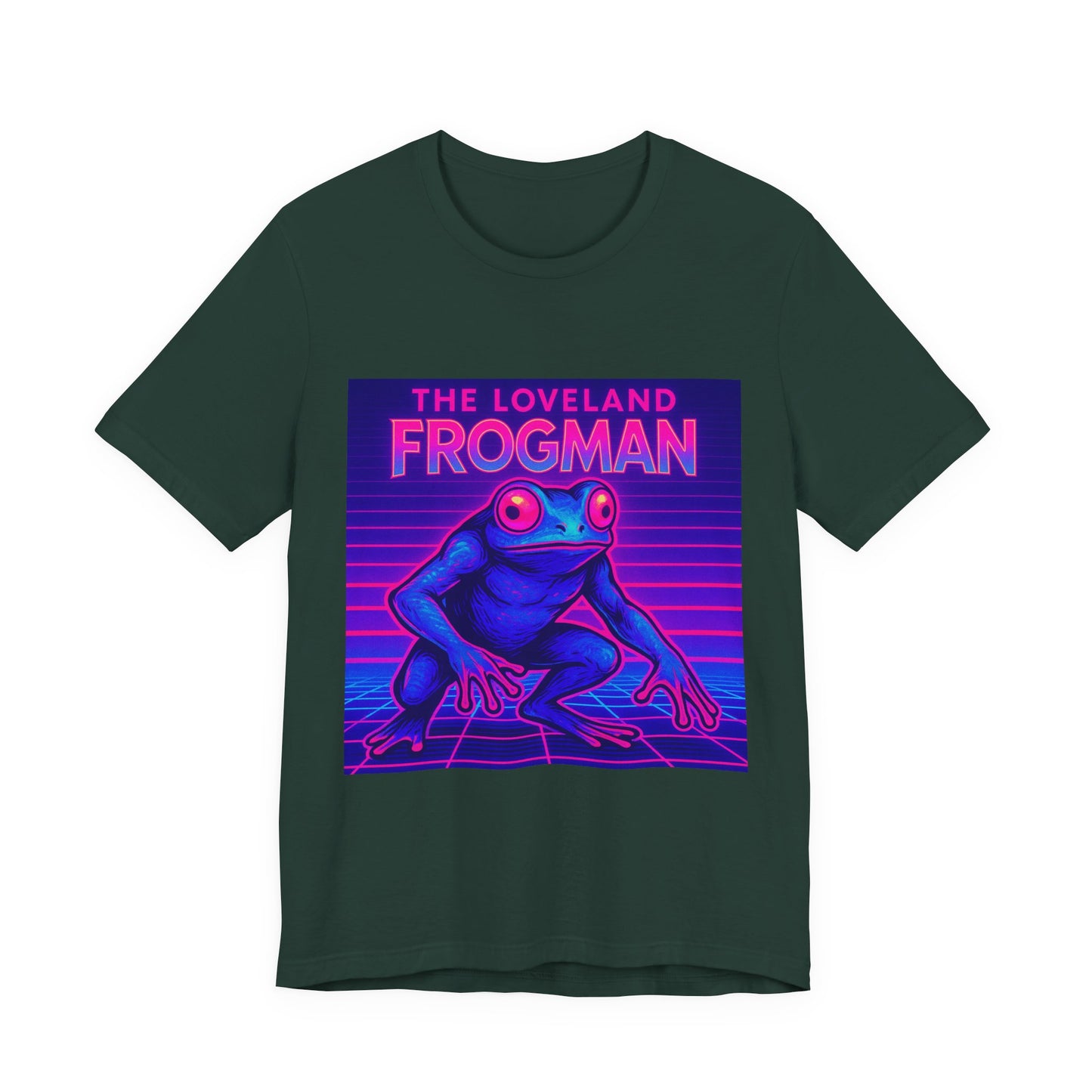 The Loveland Frogman Tee — Retro Neon Frog Graphic T-Shirt