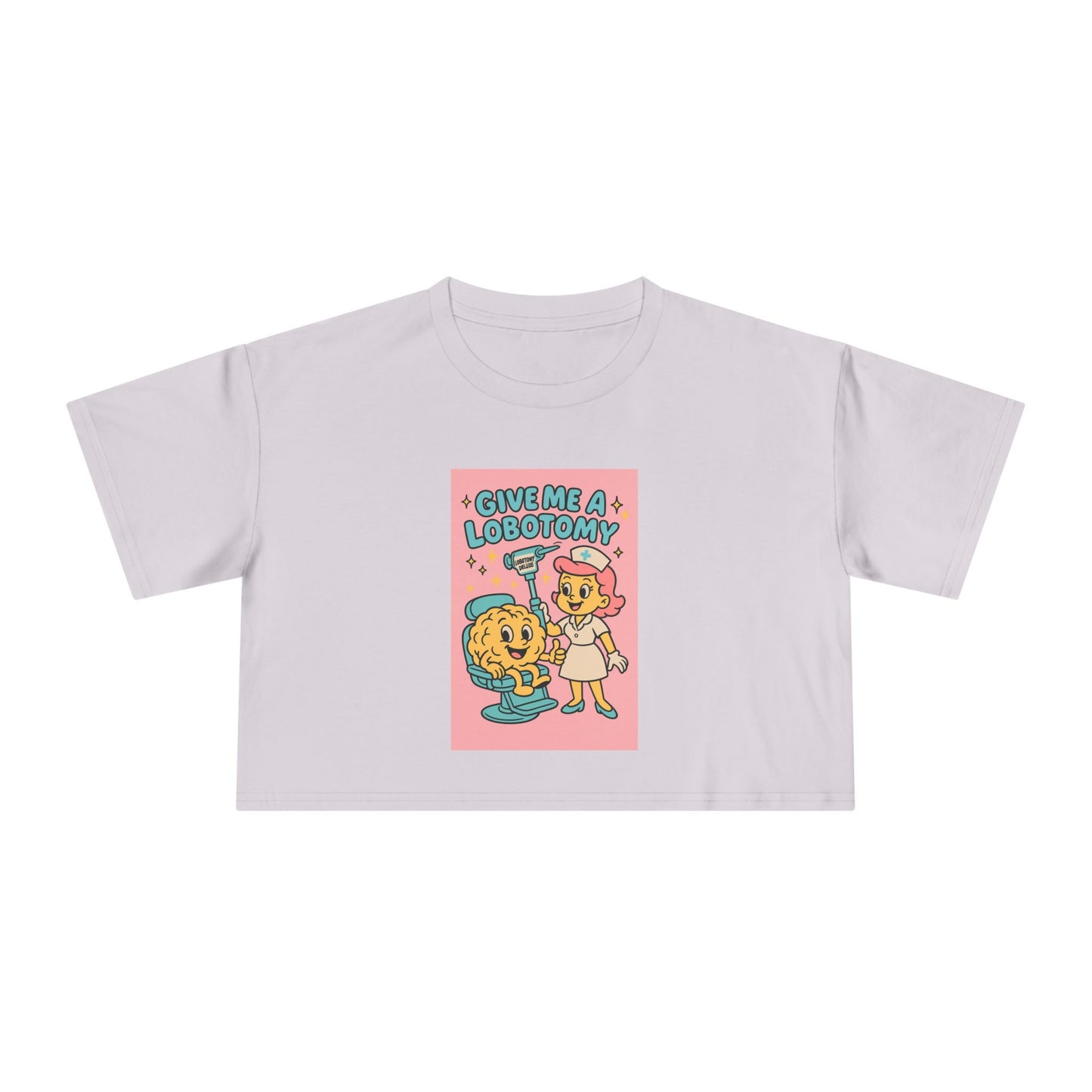 'Give Me a Lobotomy' Cute Retro Girl Graphic Top