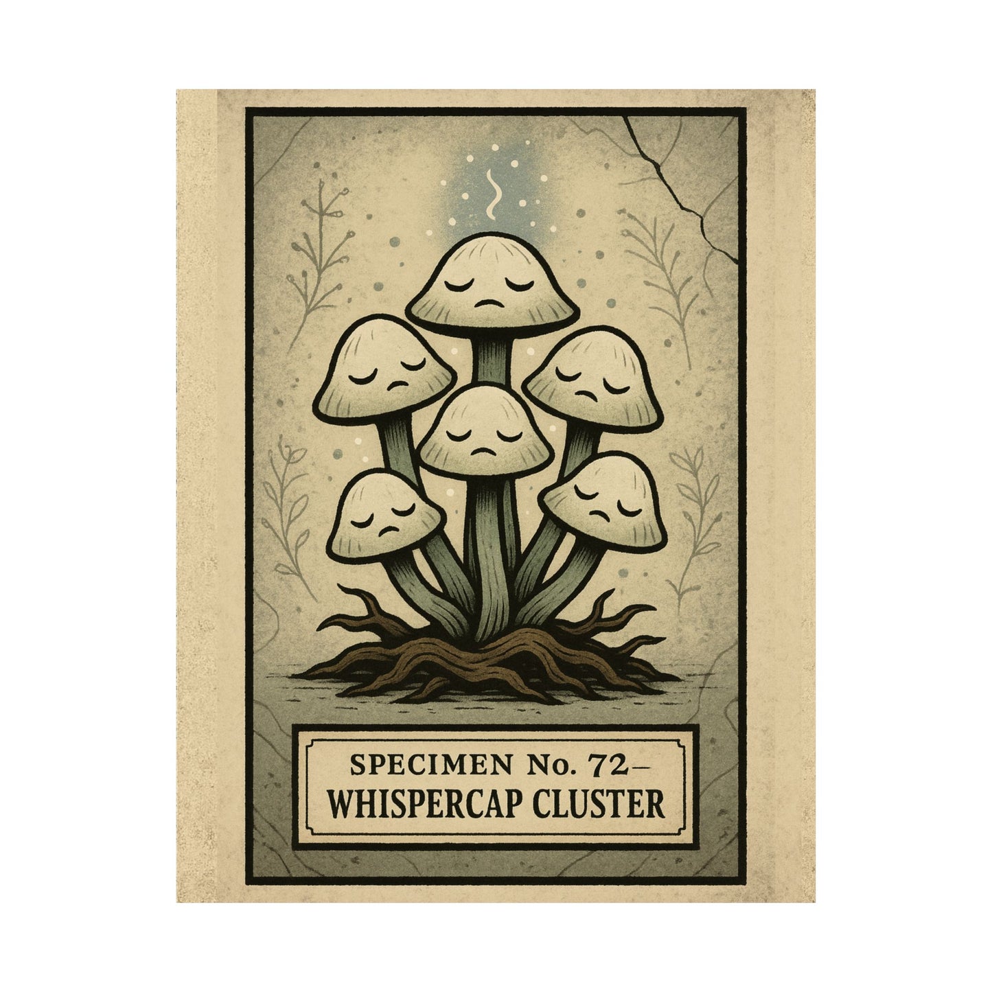 Specimen No. 72 - Whispercap Cluster Matte Poster