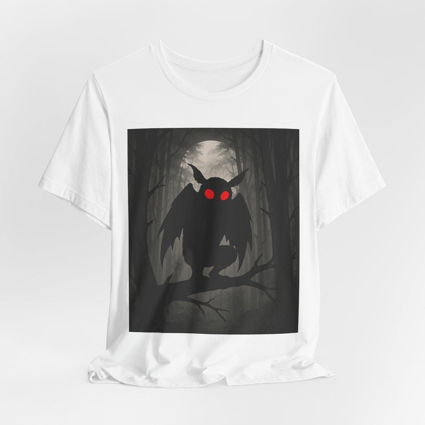 Owl Night Tee — Spooky Red-Eyed Owl Forest T-Shirt