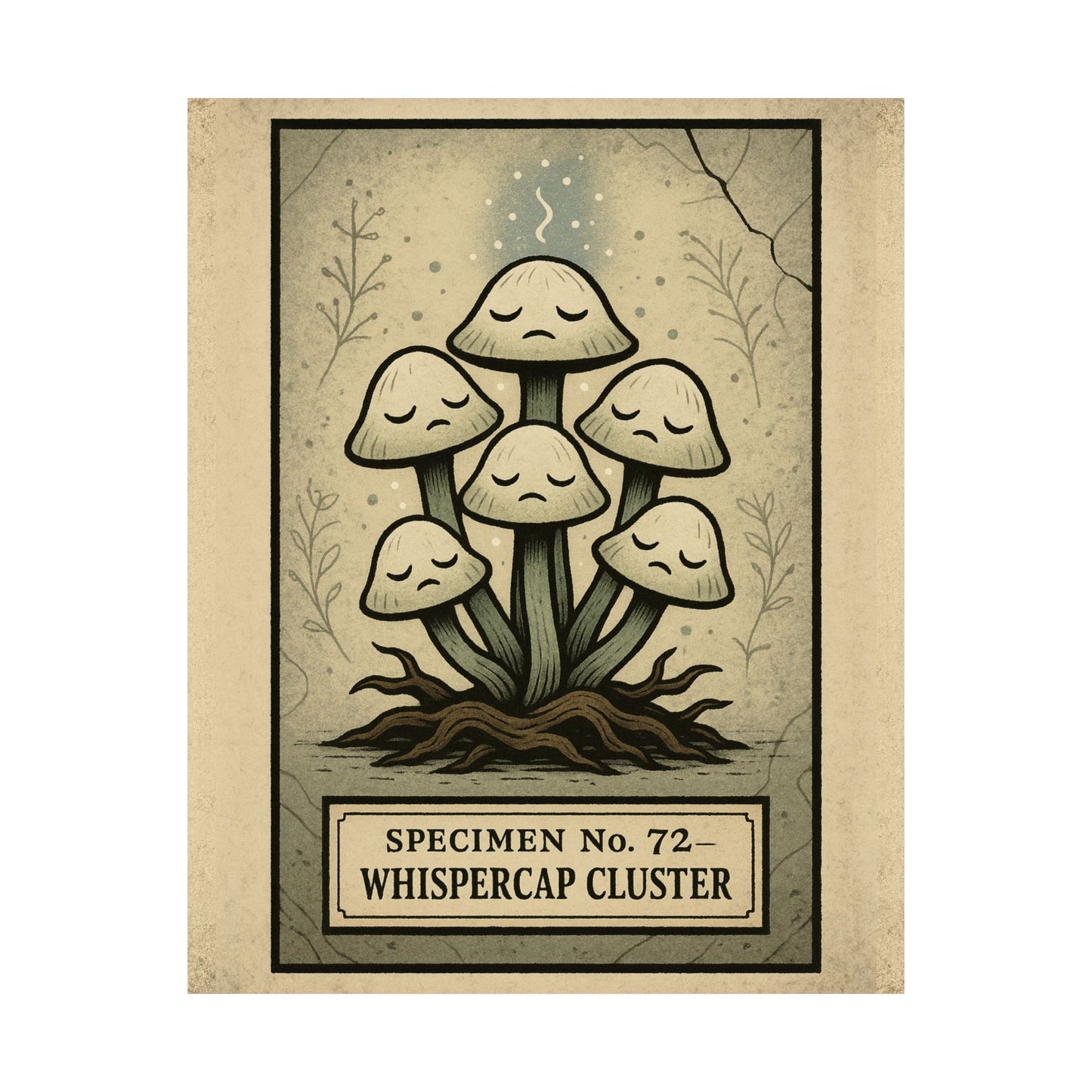 Specimen No. 72 - Whispercap Cluster Matte Poster