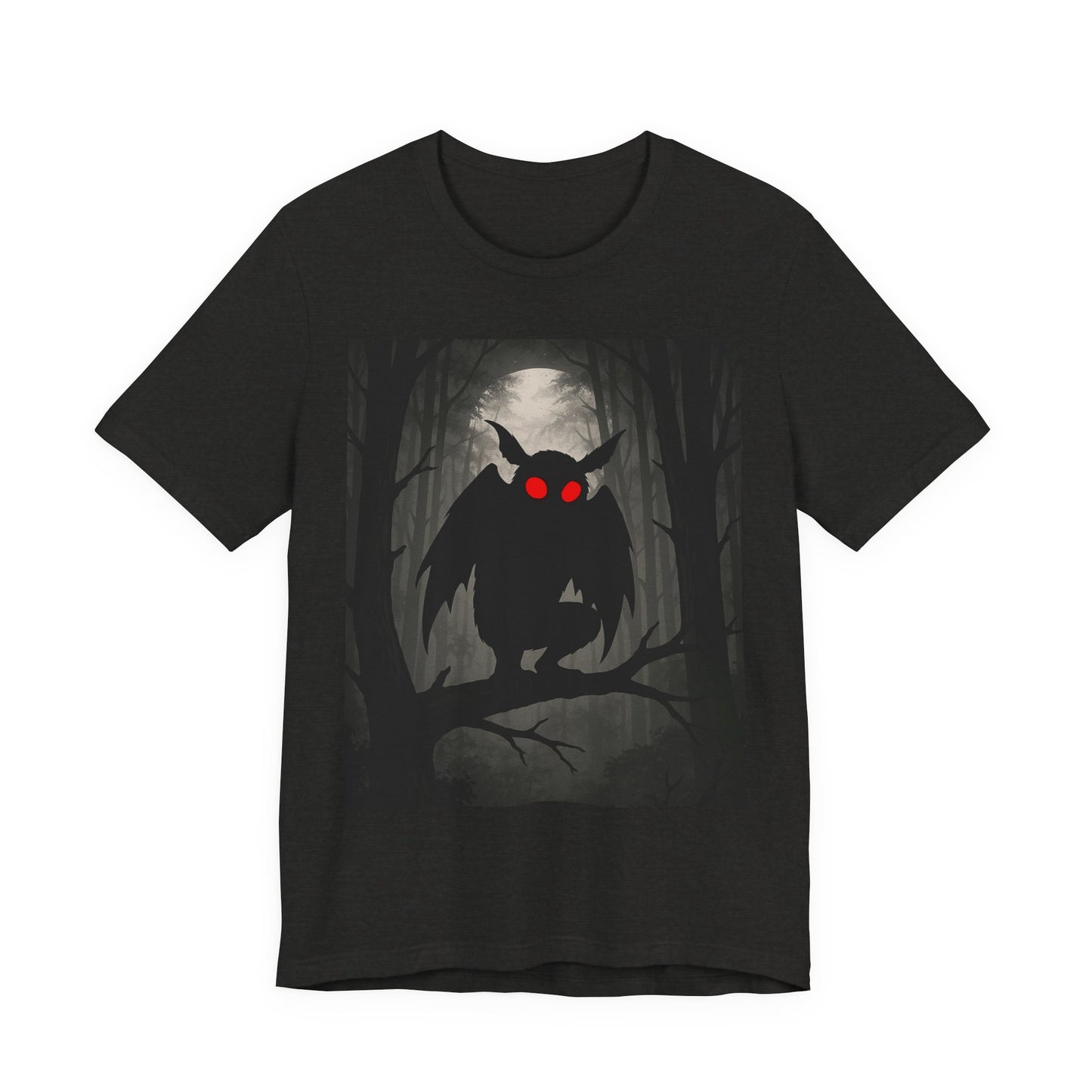 Owl Night Tee — Spooky Red-Eyed Owl Forest T-Shirt