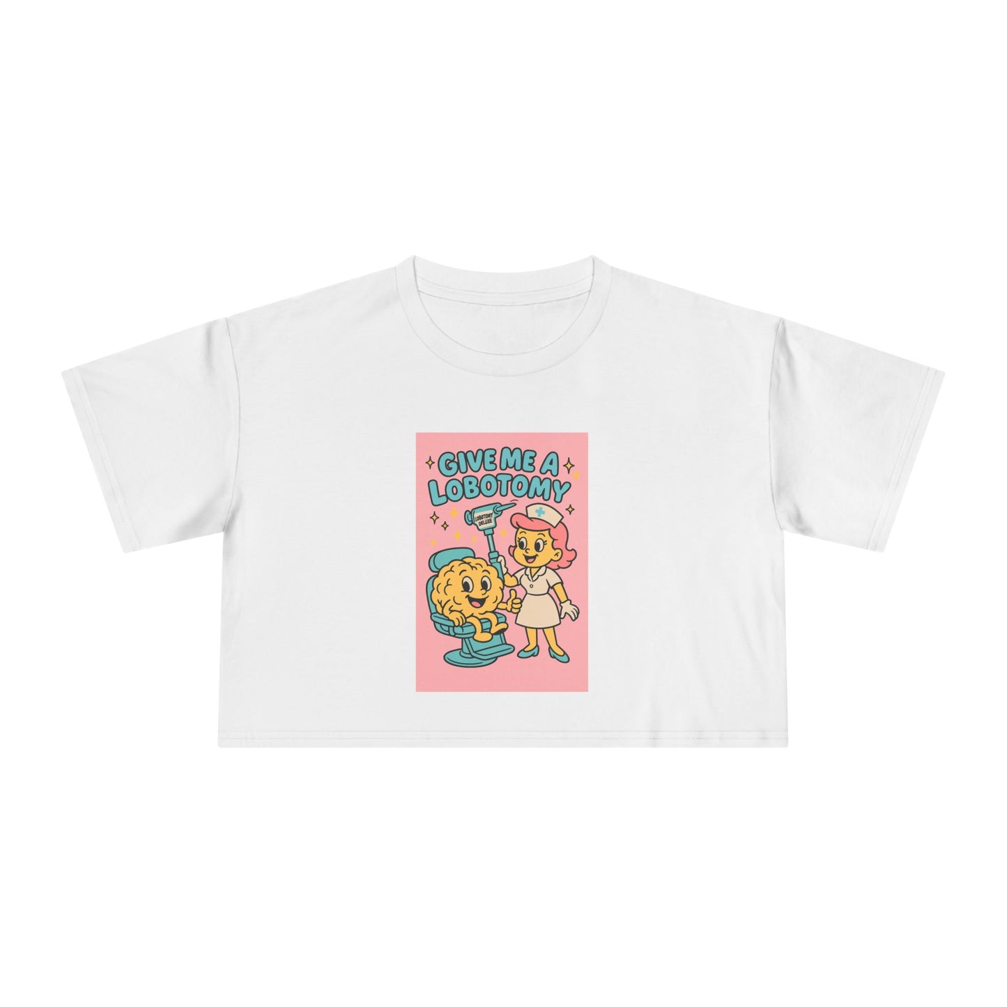 'Give Me a Lobotomy' Cute Retro Girl Graphic Top