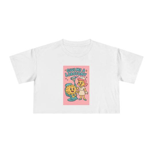 'Give Me a Lobotomy' Cute Retro Girl Graphic Top