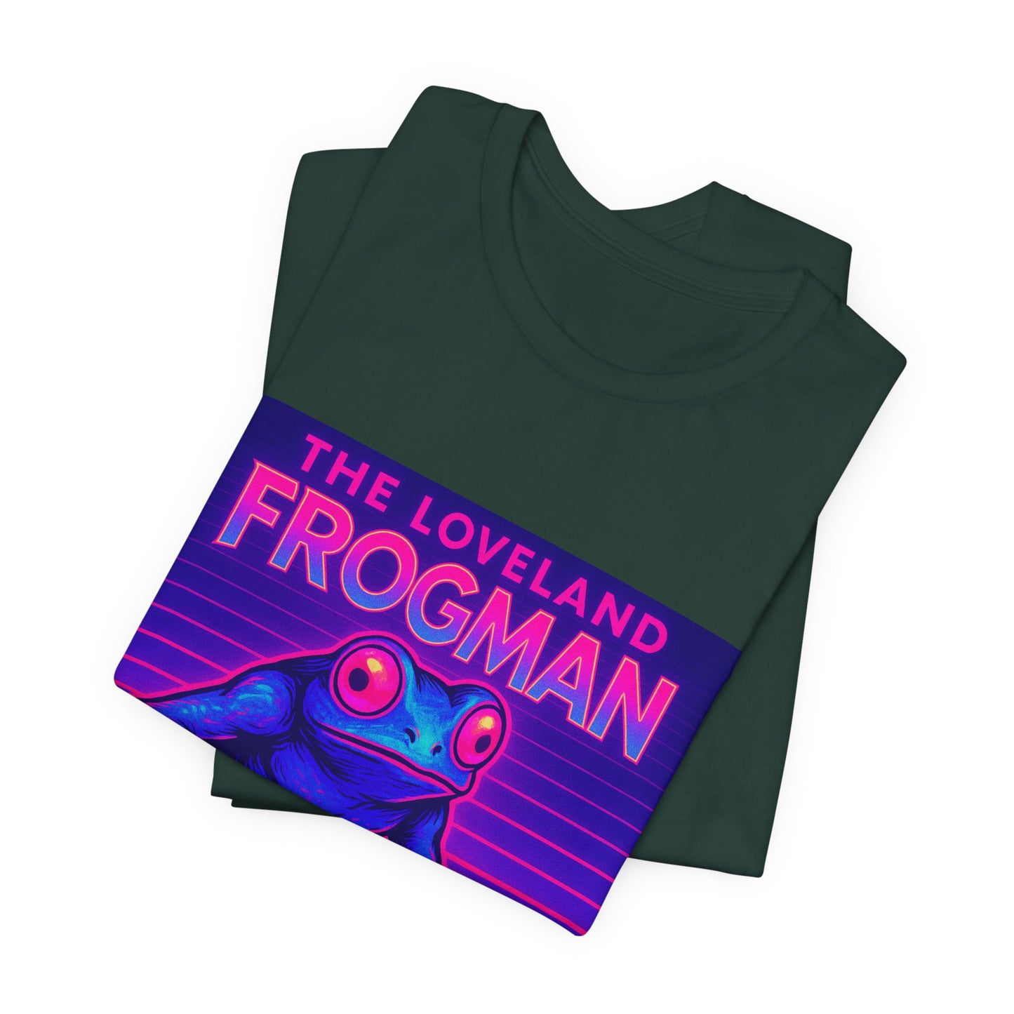 The Loveland Frogman Tee — Retro Neon Frog Graphic T-Shirt