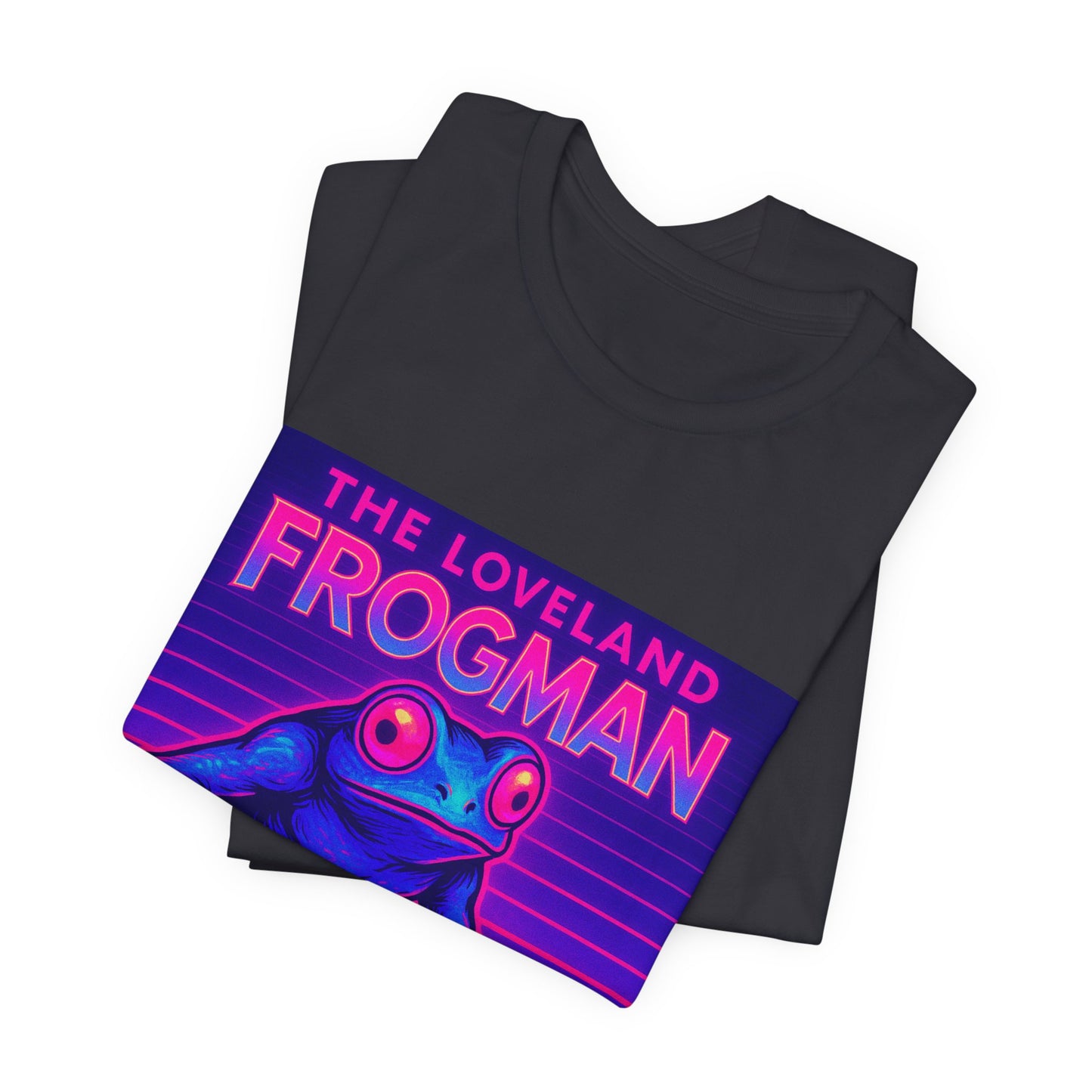 The Loveland Frogman Tee — Retro Neon Frog Graphic T-Shirt