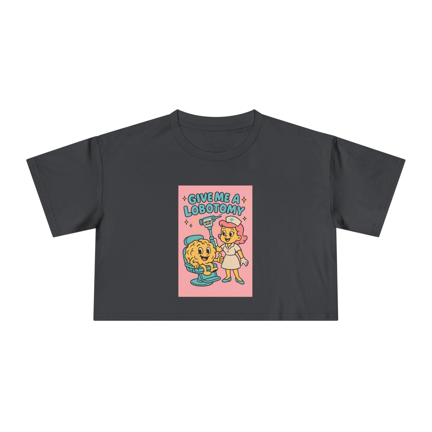 'Give Me a Lobotomy' Cute Retro Girl Graphic Top