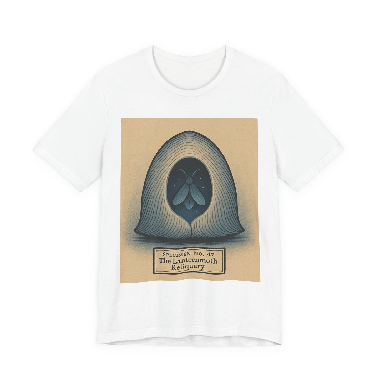 “Specimen No. 47 The Laternmoth Reliquary” Graphic T‑Shirt