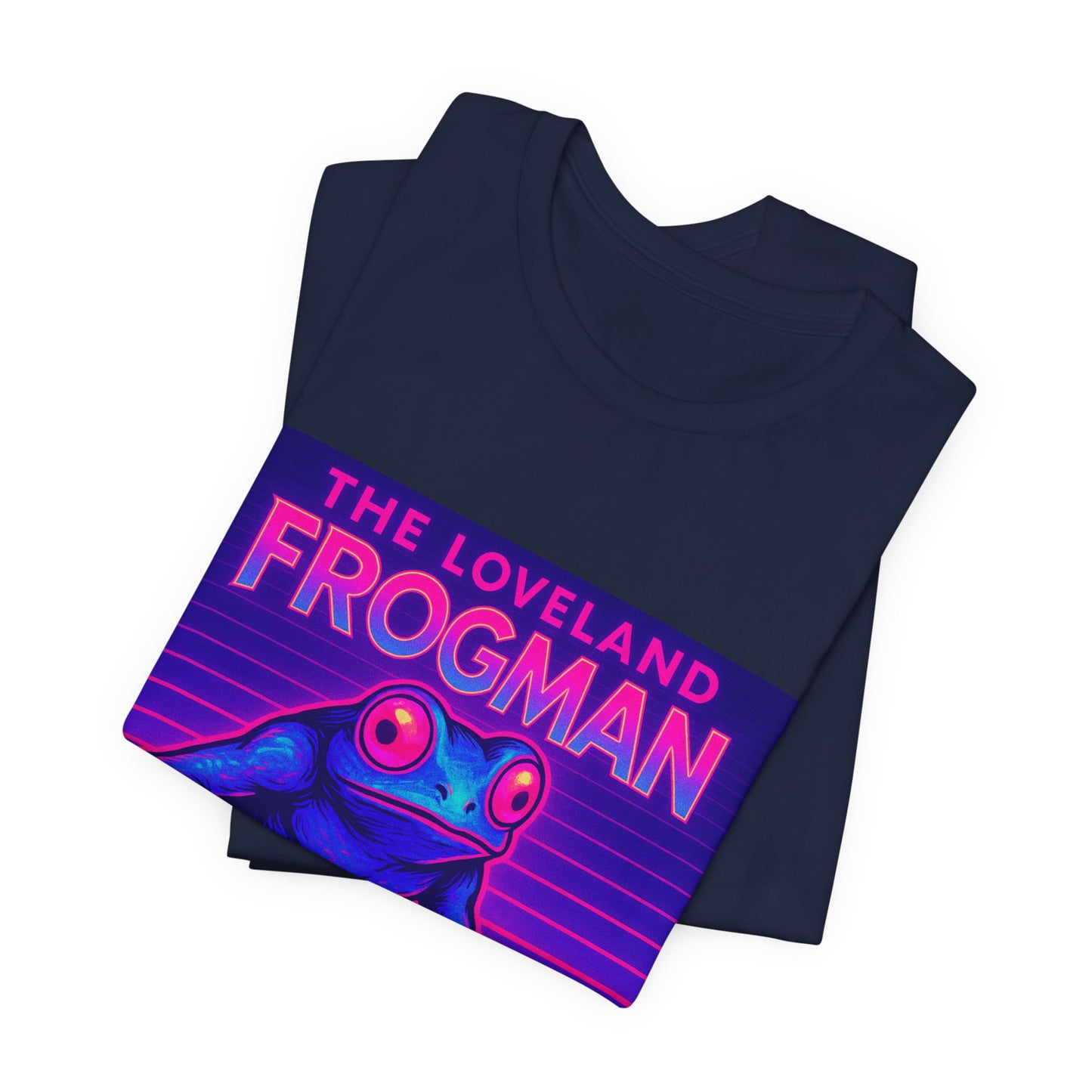 The Loveland Frogman Tee — Retro Neon Frog Graphic T-Shirt