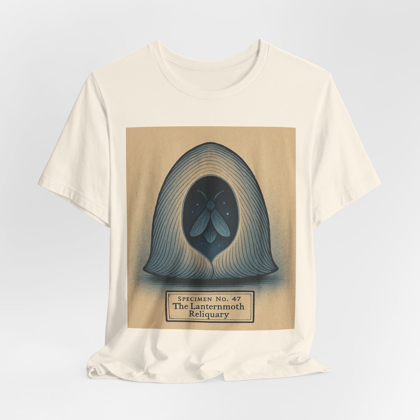 “Specimen No. 47 The Laternmoth Reliquary” Graphic T‑Shirt