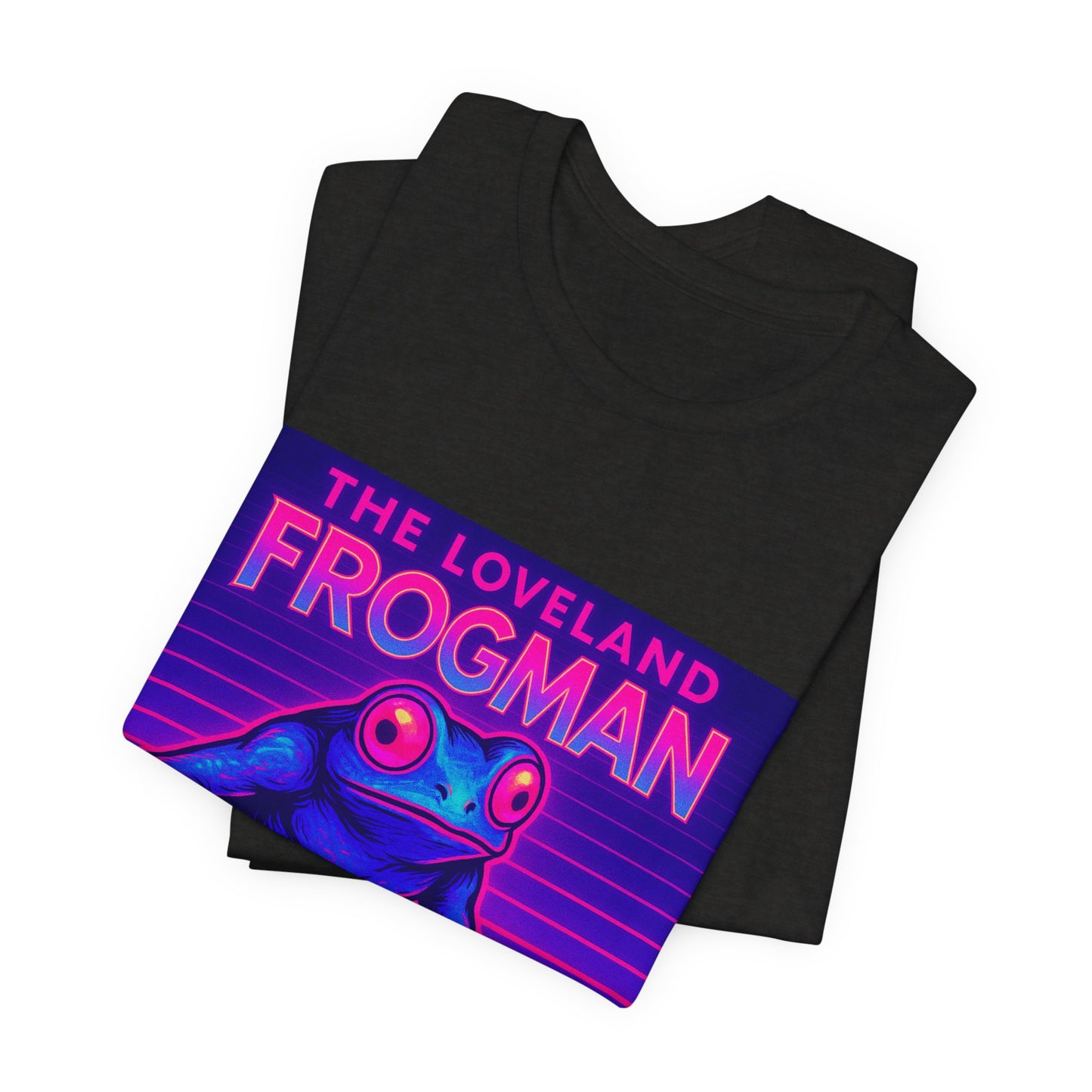 The Loveland Frogman Tee — Retro Neon Frog Graphic T-Shirt