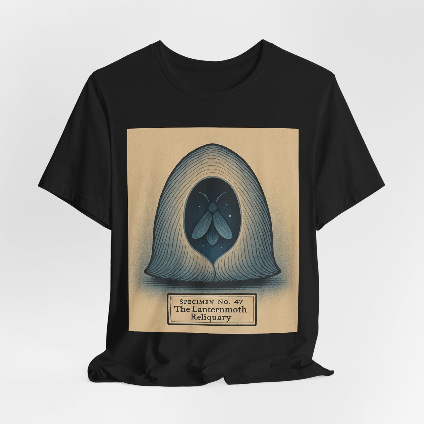 “Specimen No. 47 The Laternmoth Reliquary” Graphic T‑Shirt