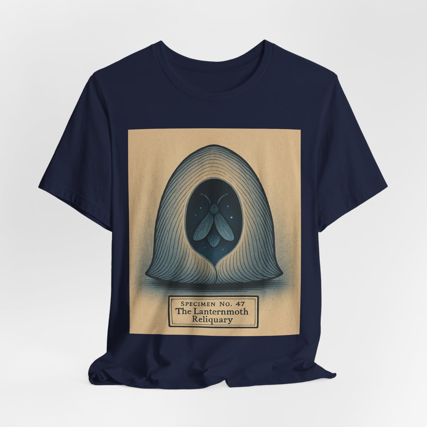 “Specimen No. 47 The Laternmoth Reliquary” Graphic T‑Shirt