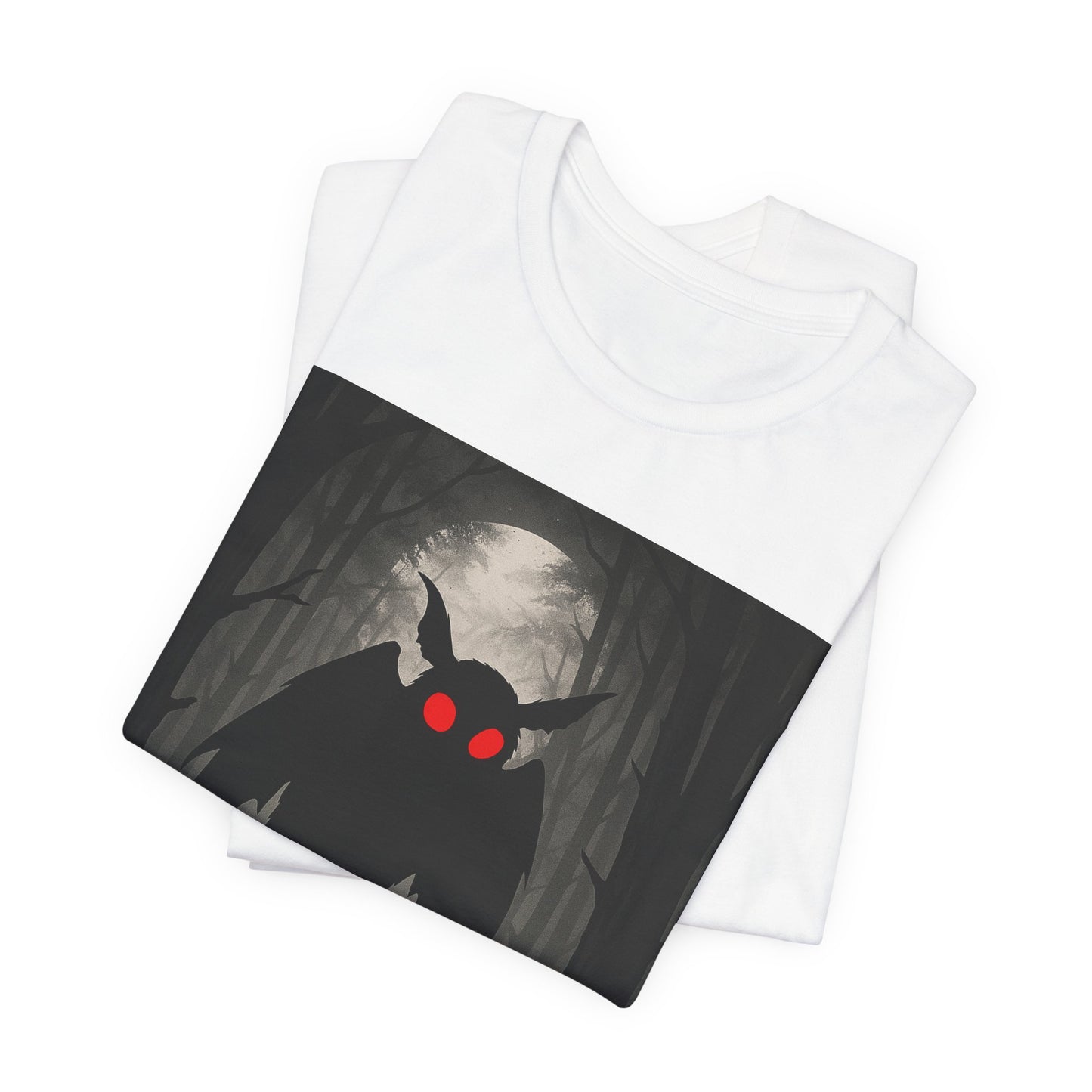 Owl Night Tee — Spooky Red-Eyed Owl Forest T-Shirt