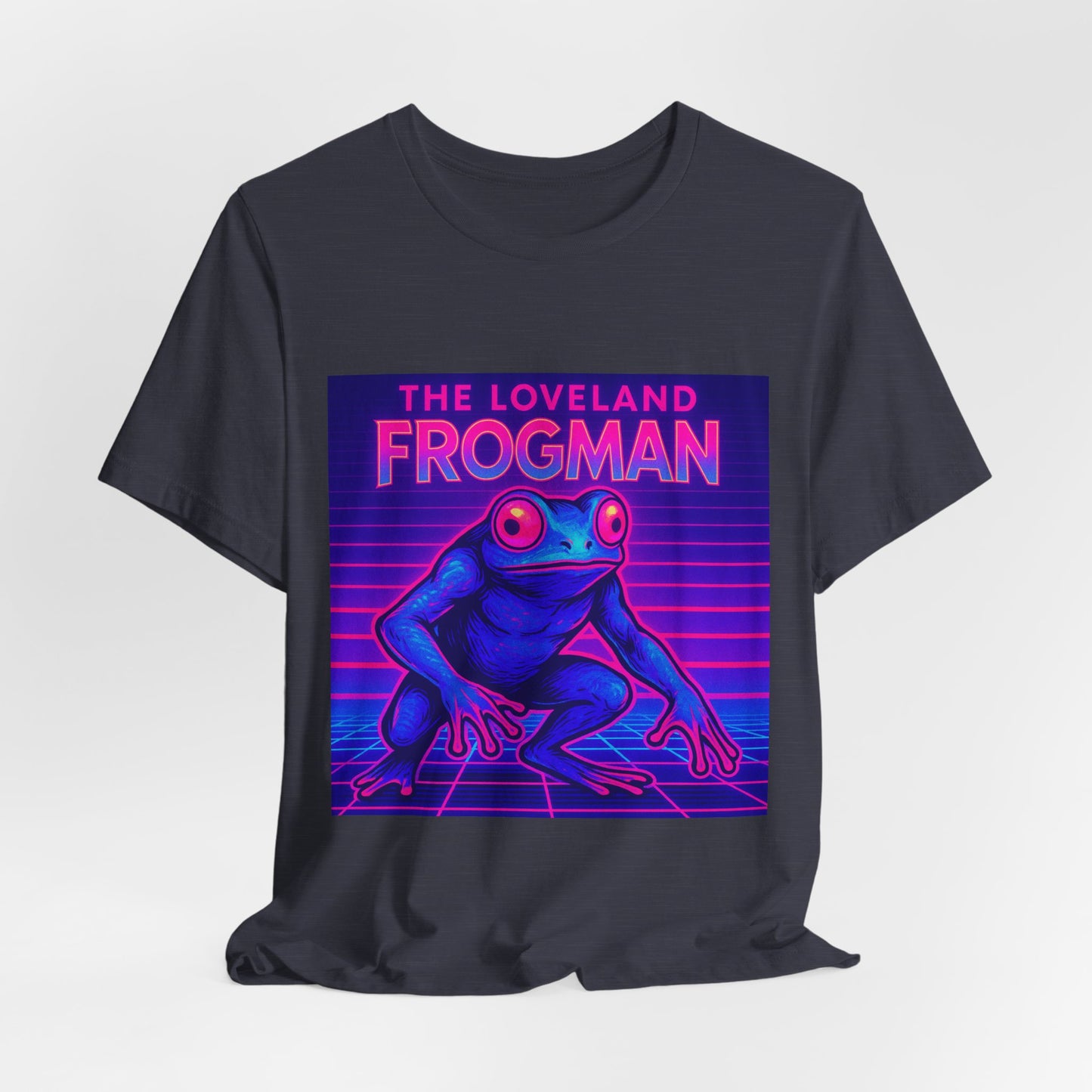 The Loveland Frogman Tee — Retro Neon Frog Graphic T-Shirt