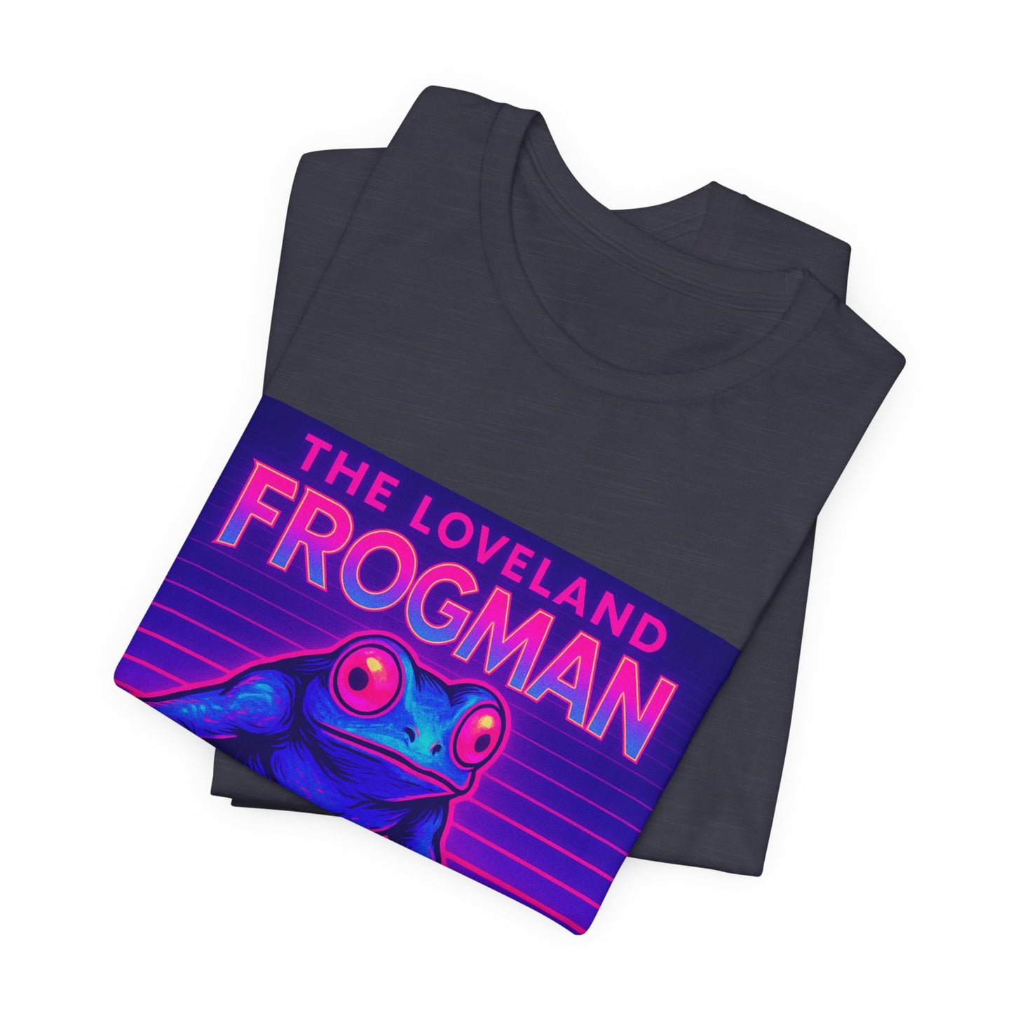 The Loveland Frogman Tee — Retro Neon Frog Graphic T-Shirt