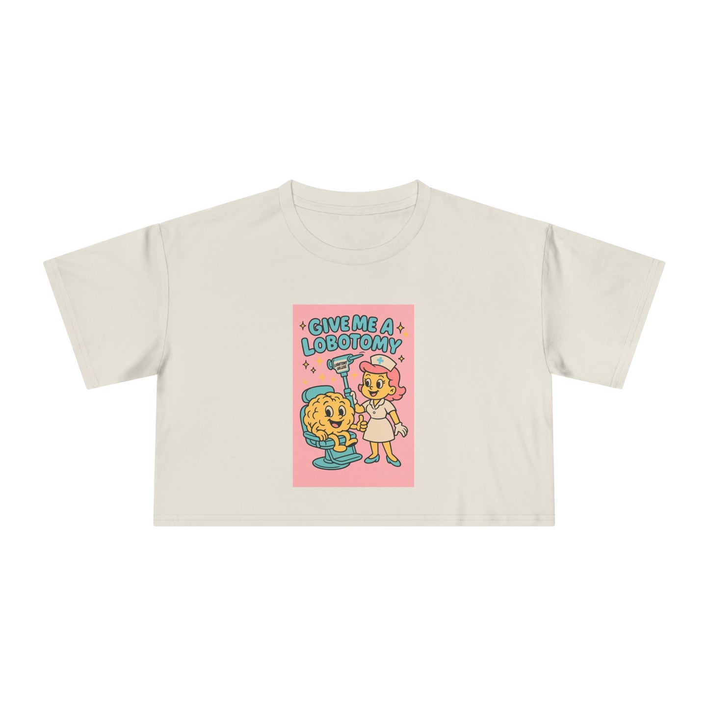 'Give Me a Lobotomy' Cute Retro Girl Graphic Top