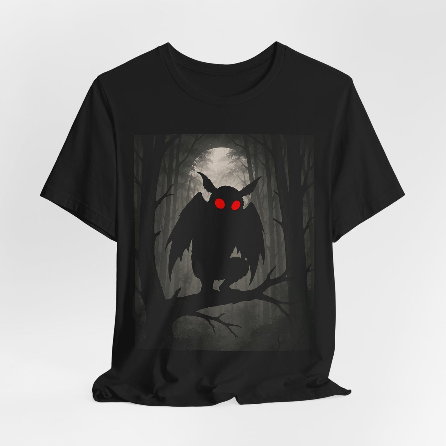 Owl Night Tee — Spooky Red-Eyed Owl Forest T-Shirt